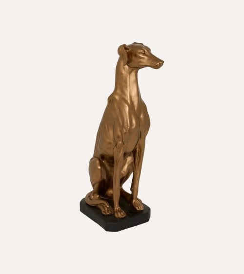 Figura Decorativa Perro Sentado Levri de Resina