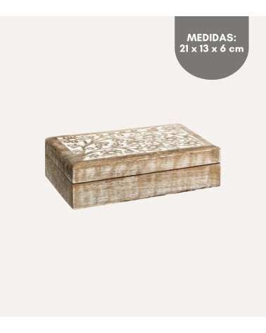 Caja Decorativa Ritual de Madera de Mango