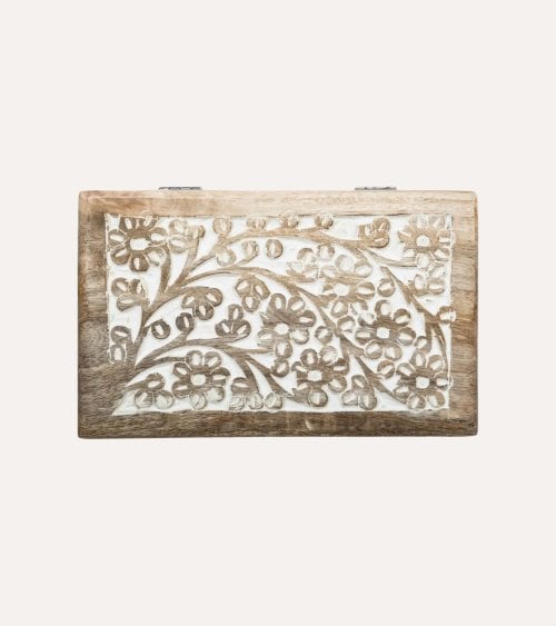 Caja Decorativa Ritual de Madera de Mango