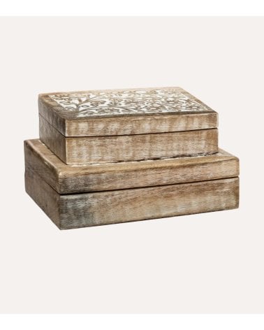 Caja Decorativa Ritual de Madera de Mango