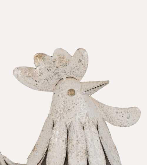 Figura Decorativa Gallo de Hierro