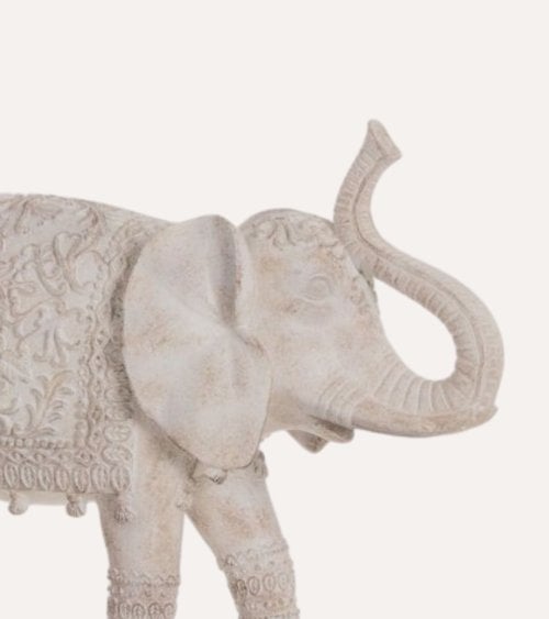 Figura Decorativa Elefante Vintage de Resina