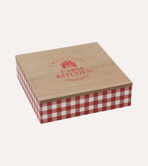 Caja para Té Farm Kitchen con 9 Compartimientos