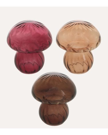 Figura Decorativa Seta Otoñal de Vidrio