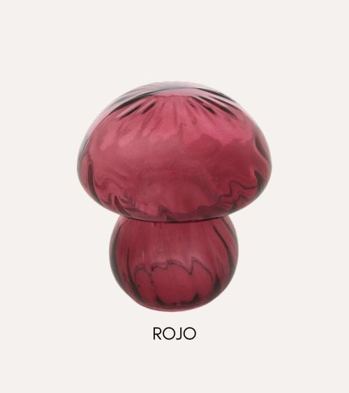 Figura Decorativa Seta Otoñal de Vidrio