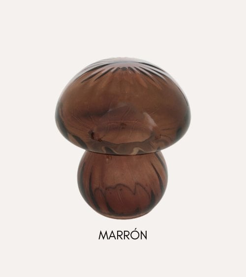 Figura Decorativa Seta Otoñal de Vidrio