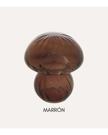 Figura Decorativa Seta Otoñal de Vidrio