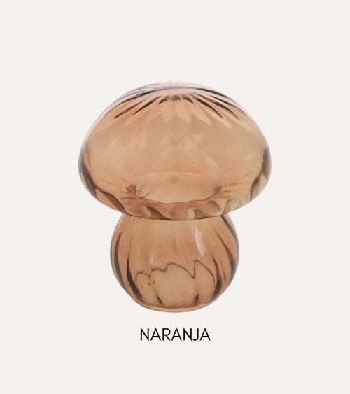 Figura Decorativa Seta Otoñal de Vidrio