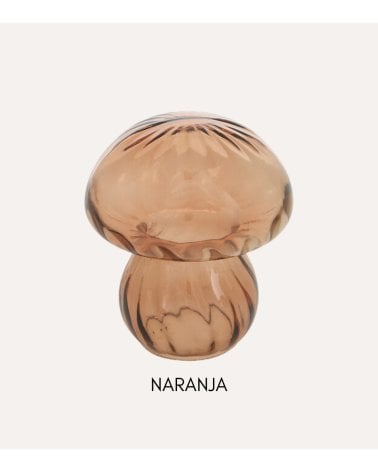 Figura Decorativa Seta Otoñal de Vidrio