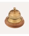 Campana Decorativa Timbre de Metal y Madera de Mango