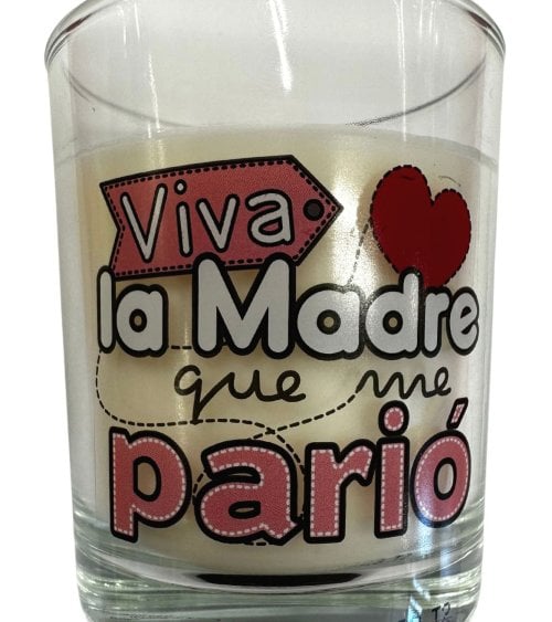 Vela en Vaso Viva la Madre que me Parió-2