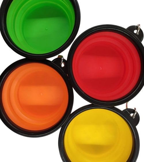 Bebedero Plegable Portátil de Silicona para Mascotas-1