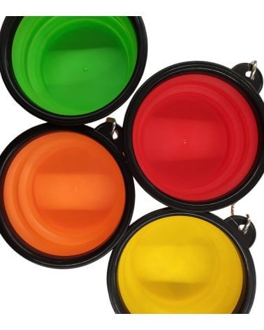 Bebedero Plegable Portátil de Silicona para Mascotas-1