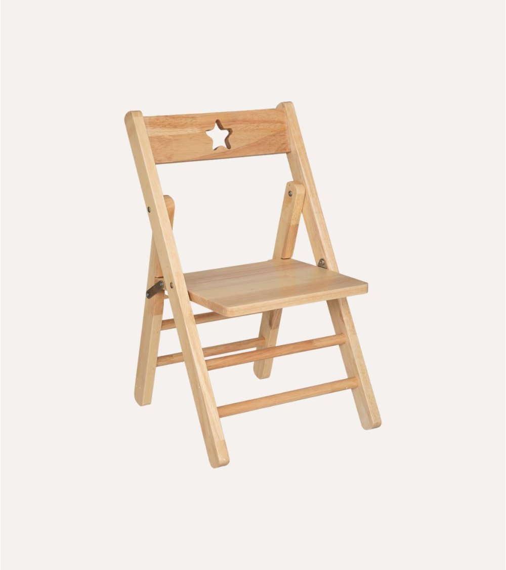 Silla Infantil Plegable de Madera de Hevea Silla Infantil Plegable de Madera de Hevea