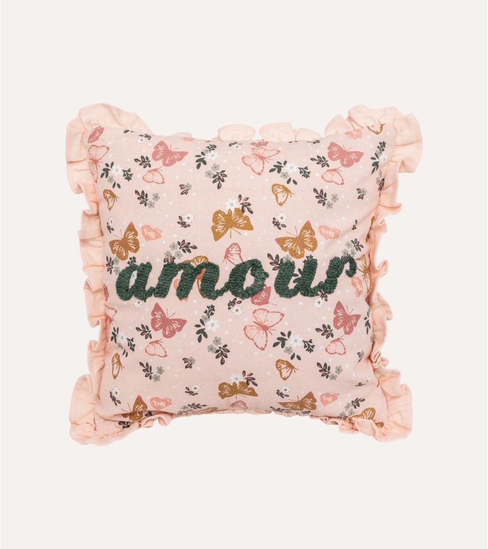 Cojín Infantil Mariposas Amour de Poliéster