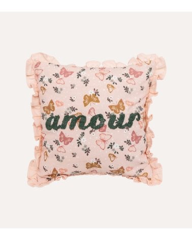 Cojín Infantil Mariposas Amour de Poliéster