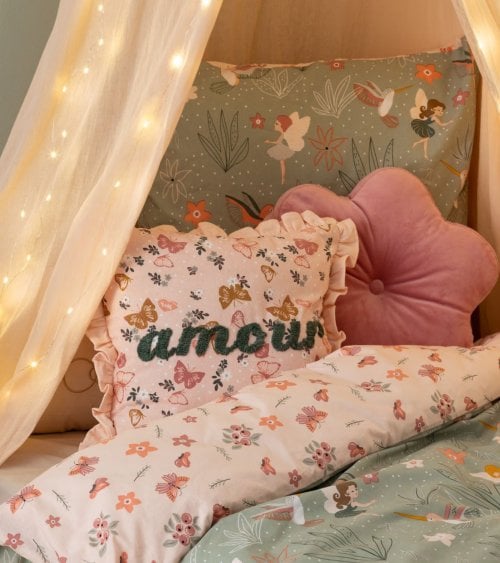 Cojín Infantil Mariposas Amour de Poliéster