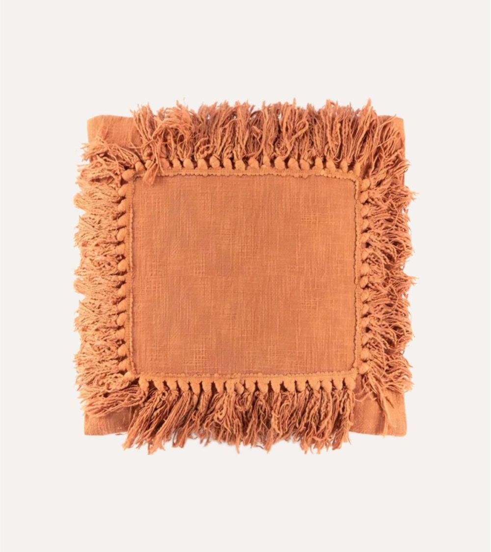 Cojín Autumn con Flecos de Algodón