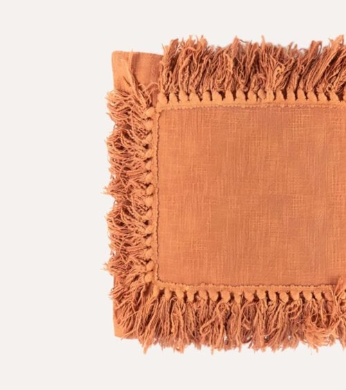 Cojín Autumn con Flecos de Algodón