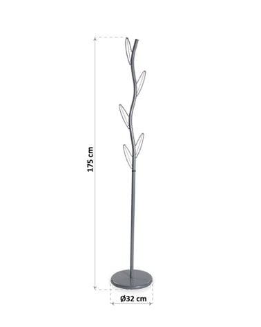 Perchero de Pie de Cinco Ganchos en Forma de Hoja