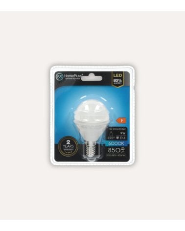Bombilla LED Esférica E14 9W