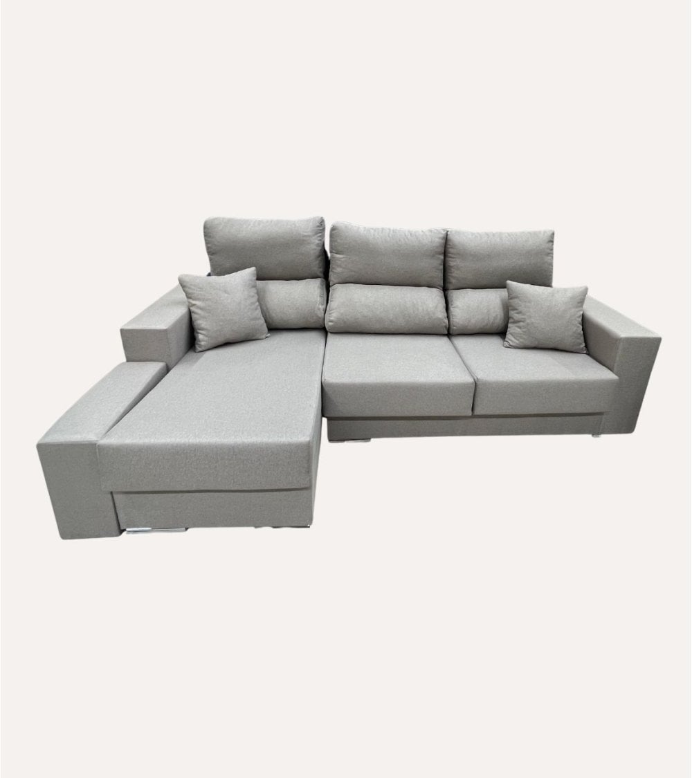 Sofá Chaise Longue Ibiza con Arcón y Puff