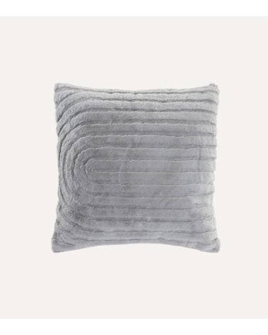 Cojín de Pelo Líneas Arco de Poliéster