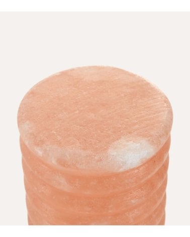 Lámpara de Mesa Discos de Sal del Himalaya y Madera de Acacia