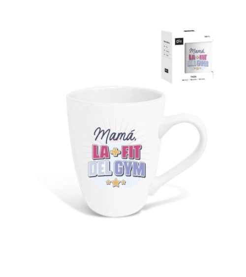 Taza de Cerámica Mamá la Más Fit del Gym-3