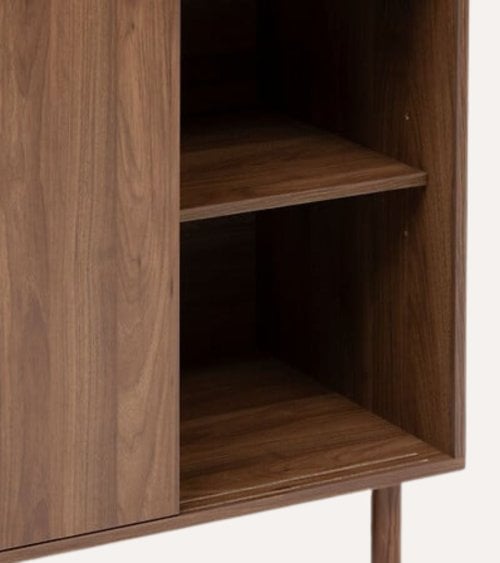 Aparador Slidy con 2 Puertas Correderas de MDF