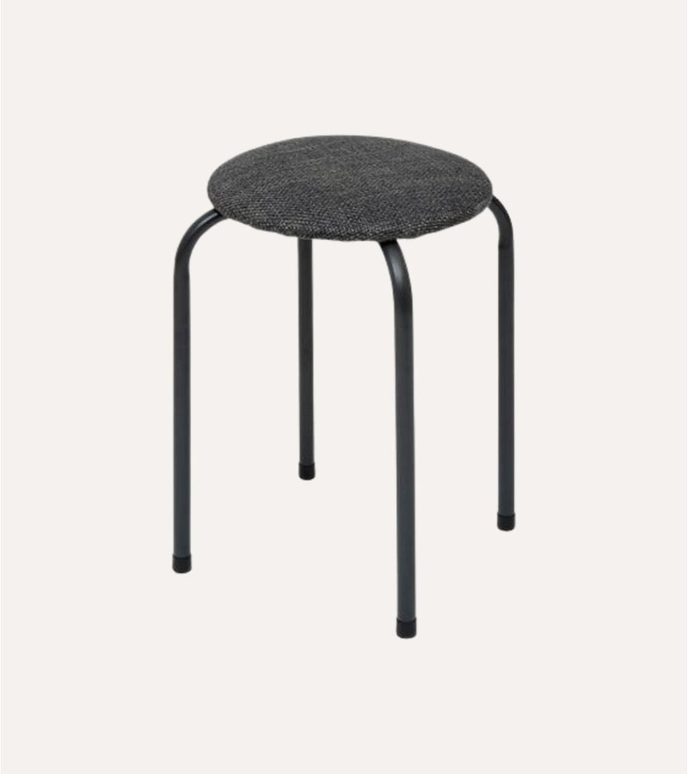 Taburete Jaspeado de Acero y Poliéster