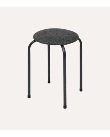 Taburete Jaspeado de Acero y Poliéster