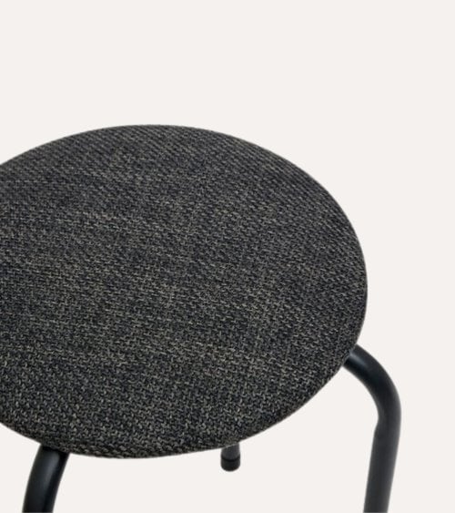 Taburete Jaspeado de Acero y Poliéster