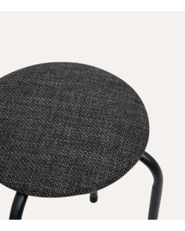 Taburete Jaspeado de Acero y Poliéster