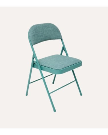 Silla Plegable Jaspeada de Acero y Poliéster