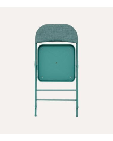 Silla Plegable Jaspeada de Acero y Poliéster