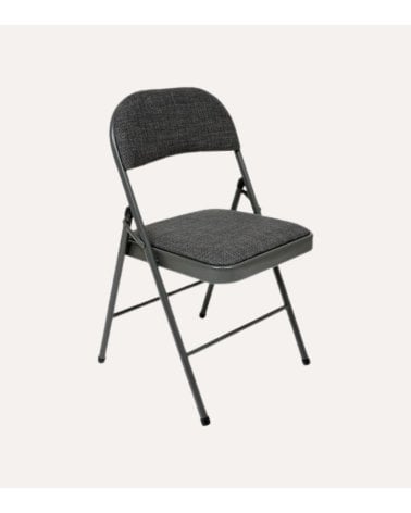 Silla Plegable Jaspeada de Acero y Poliéster
