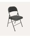 Silla Plegable Jaspeada de Acero y Poliéster