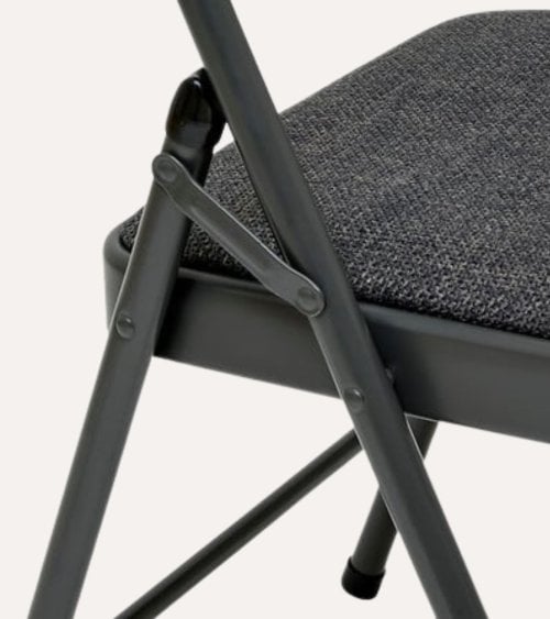 Silla Plegable Jaspeada de Acero y Poliéster