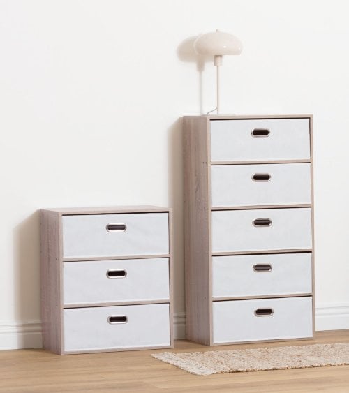 Cajonera Dress Up con 5 Cestas de MDF