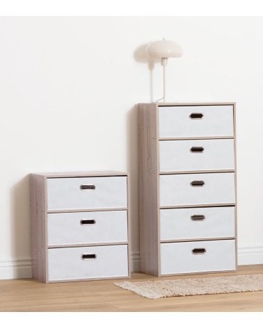 Cajonera Dress Up con 5 Cestas de MDF