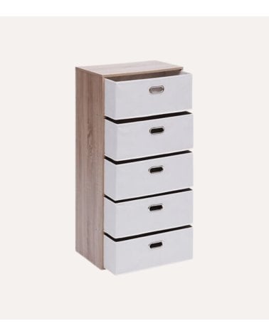 Cajonera Dress Up con 5 Cestas de MDF