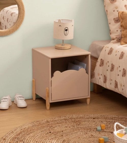 Mesita de Noche Infantil Douceur de Osito de MDF