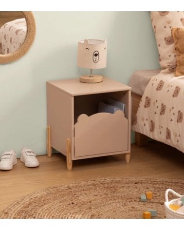 Mesita de Noche Infantil Douceur de Osito de MDF