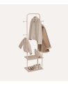 Perchero Liny con 2 Baldas de Acero y MDF