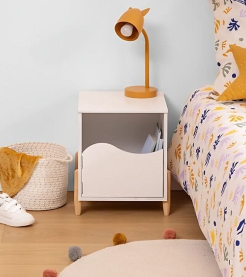 Mesita de Noche Infantil Douceur de Onda de Mdf