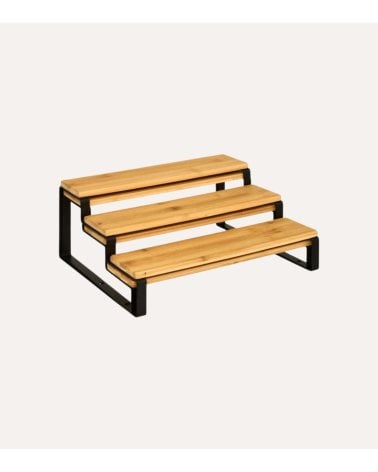 Estante Extensible para Especias Ordera de Bambú y Metal