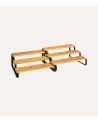 Estante Extensible para Especias Ordera de Bambú y Metal