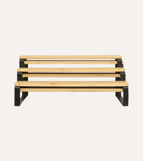 Estante Extensible para Especias Ordera de Bambú y Metal