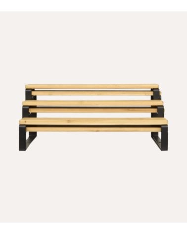 Estante Extensible para Especias Ordera de Bambú y Metal